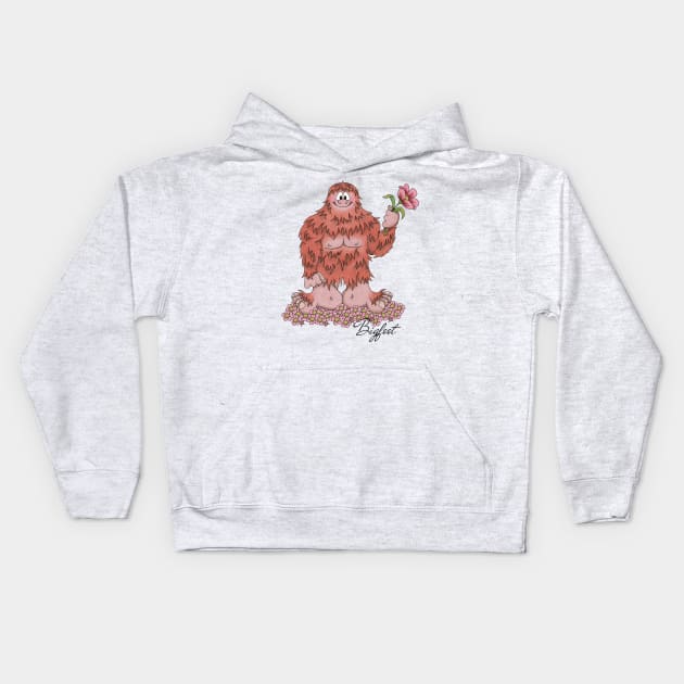 Bigfoot Kids Hoodie by TJWArtisticCreations